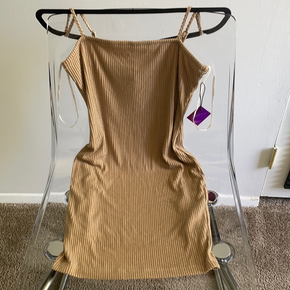 Gold shimmer dress